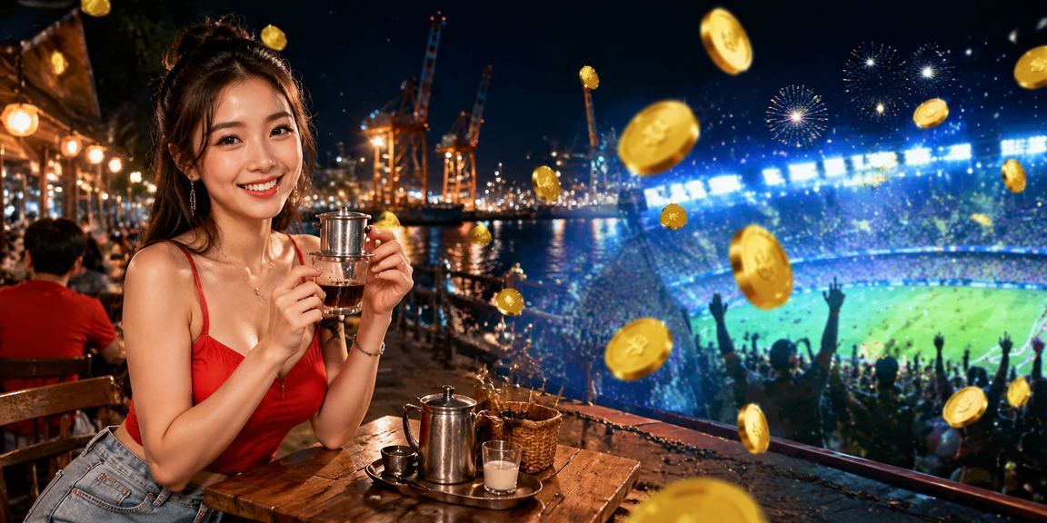 Người dùng Hải Phòng đọc tỷ lệ kèo trên điện thoại tại quán cà phê
