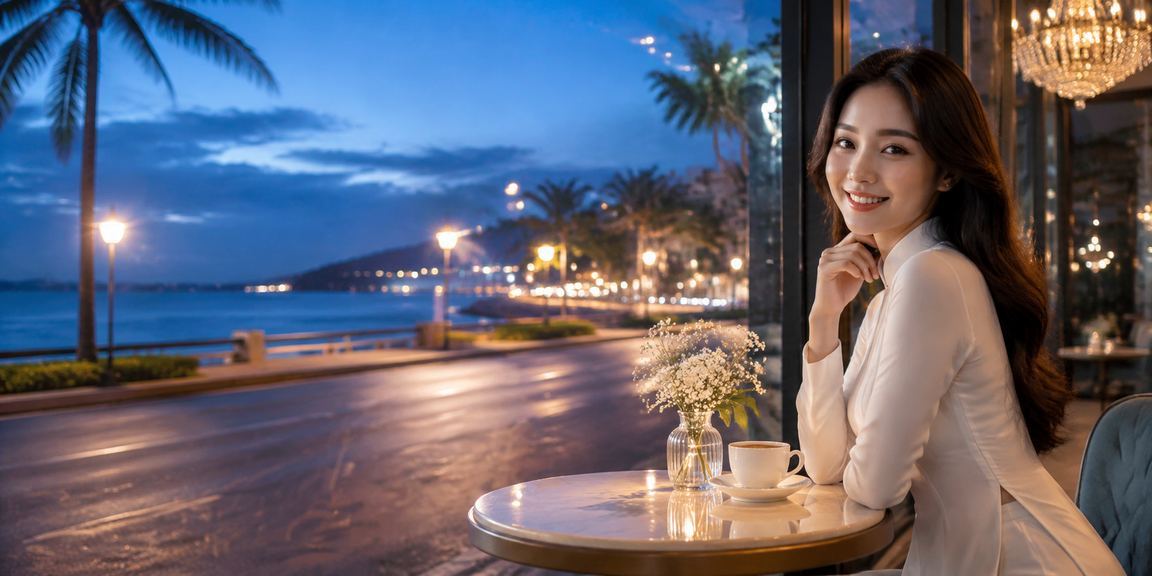Khung cảnh Mũi Né với người dùng chơi bài và theo dõi kèo trực tuyến trên di động